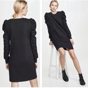 Rebecca Minkoff Puff Sleeve Janine Dress size Small Black